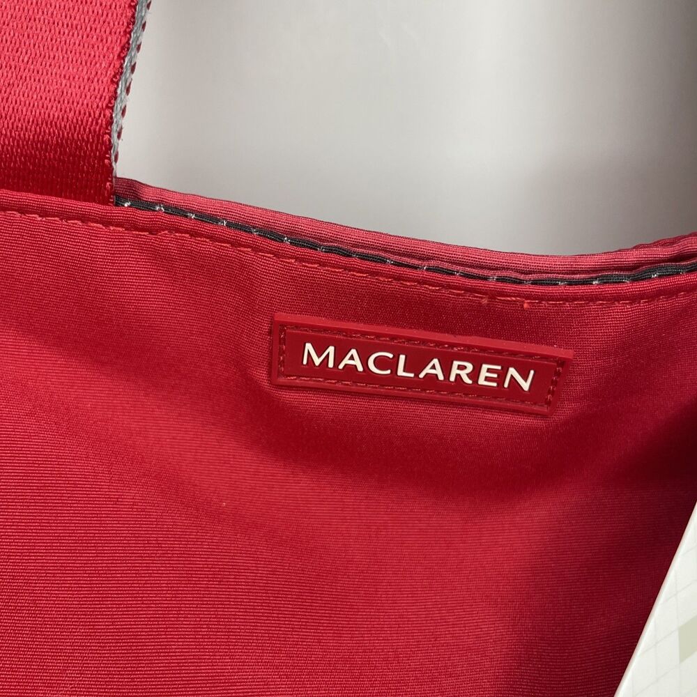 Maclaren Red Field Bag Diaper Tote with Pockets, Pad & Adjustable Strap NEW - Picture 6 of 15